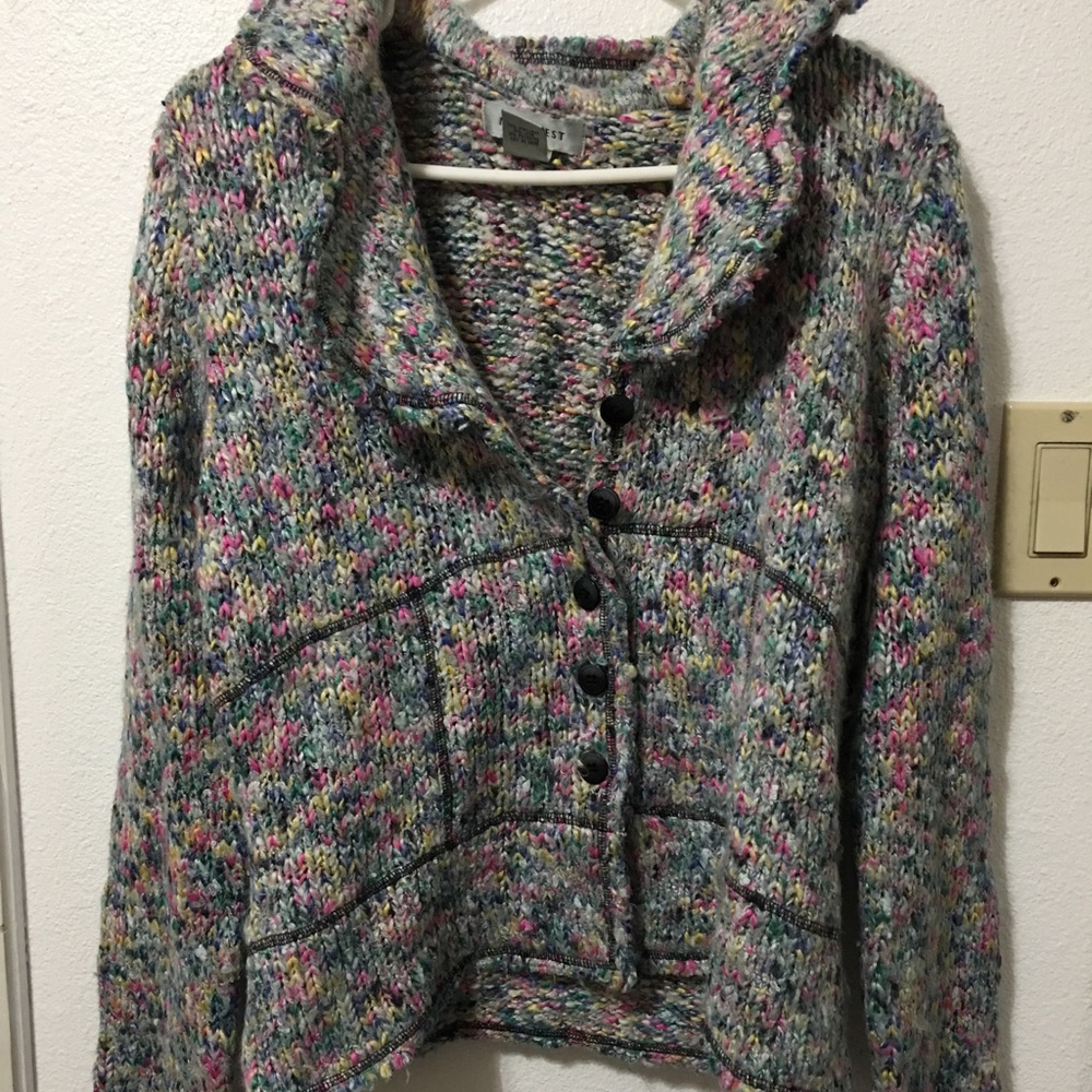 Wool sweater blazer